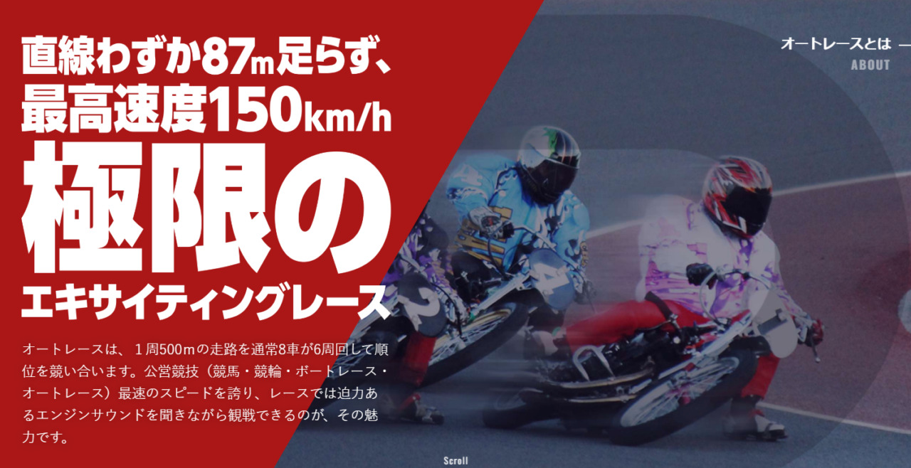 オートレースは最高時速150㎞