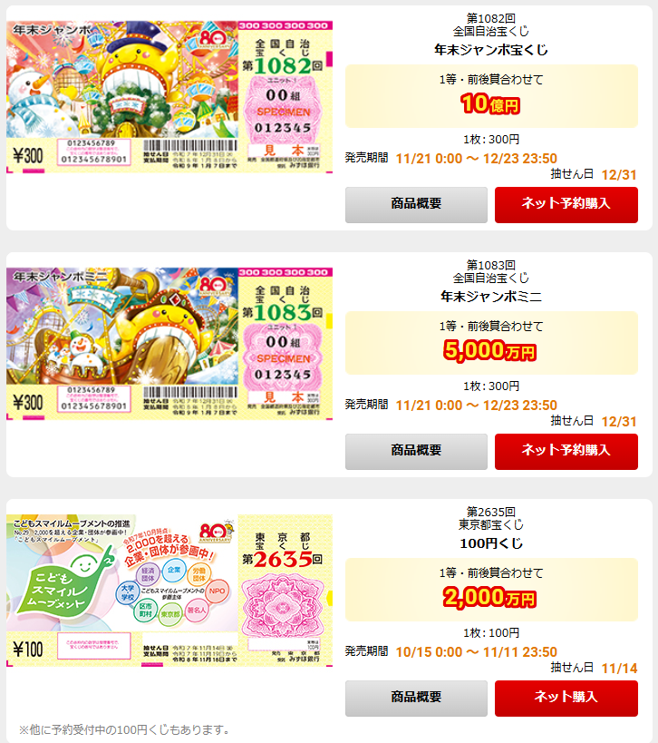 当たれば一気に数千万円や数億円