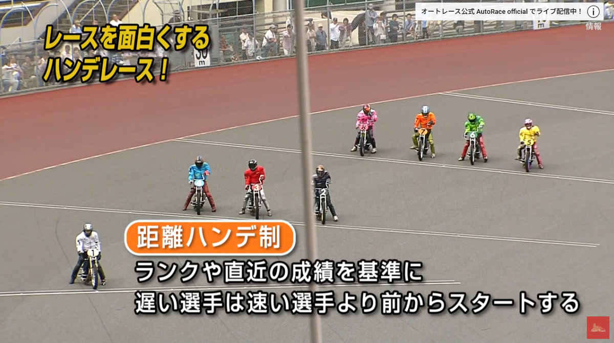 オートレースのハンデ