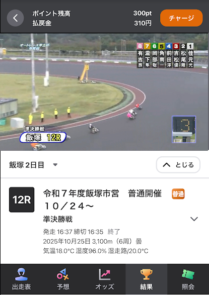 投票サイト（ウィンチケット）でレース映像を見れる