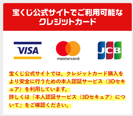 宝くじはクレジットカード購入できる