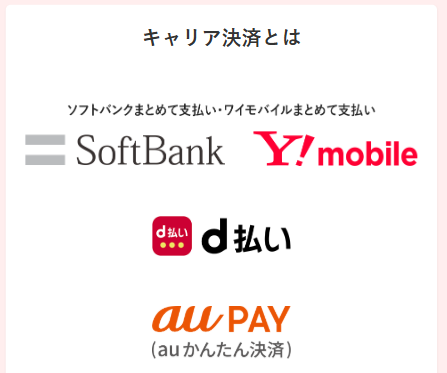 宝くじはキャリア決済にも対応している