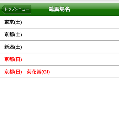 中央競馬対応サイト（即PAT）で菊花賞に投票